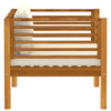 Garden Chair with Cream White Cushions Solid Acacia Wood