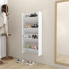 Wall Shoe Cabinets 2 pcs White 60x18x60 cm Chipboard