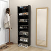 Wall Shoe Cabinets 2 pcs Black 60x18x90 cm Chipboard
