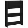 Wall Shoe Cabinets 2 pcs Black 60x18x90 cm Chipboard