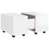 Coffee Table High Gloss White 60x60x38 cm Chipboard