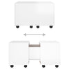 Coffee Table High Gloss White 60x60x38 cm Chipboard