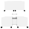 Coffee Table White 75x75x38 cm Chipboard