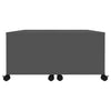 Coffee Table Grey 75x75x38 cm Chipboard