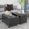 alt="Coffee Table Grey 75x75x38 cm Chipboard"