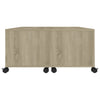 Coffee Table Sonoma Oak 75x75x38 cm Chipboard