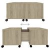 Coffee Table Sonoma Oak 75x75x38 cm Chipboard
