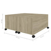 Coffee Table Sonoma Oak 75x75x38 cm Chipboard