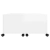 Coffee Table High Gloss White 75x75x38 cm Chipboard