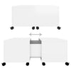 Coffee Table High Gloss White 75x75x38 cm Chipboard