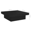 Coffee Table Black 90x90x28 cm Chipboard