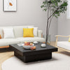 alt="Coffee Table Black 90x90x28 cm Chipboard"