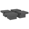 Coffee Table Grey 90x90x28 cm Chipboard