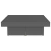 Coffee Table Grey 90x90x28 cm Chipboard