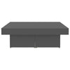 Coffee Table Grey 90x90x28 cm Chipboard