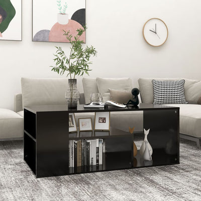 alt="Coffee Table Black 100x50x40 cm Chipboard"