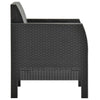 Garden Chairs with Cushions 2 pcs PP Anthracite