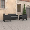 alt="3 Piece Garden Lounge Set with Cushions PP Anthracite"