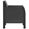 2 Piece Garden Lounge Set with Cushions PP Anthracite