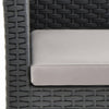 2 Piece Garden Lounge Set with Cushions PP Anthracite
