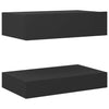 Bedside Cabinets 2 pcs Grey 60x35 cm Chipboard