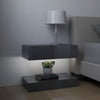 Bedside Cabinets 2 pcs High Gloss Grey 60x35 cm Chipboard