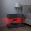 Bedside Cabinets 2 pcs High Gloss Grey 60x35 cm Chipboard