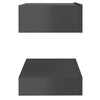 Bedside Cabinets 2 pcs High Gloss Grey 60x35 cm Chipboard