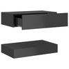 Bedside Cabinets 2 pcs High Gloss Grey 60x35 cm Chipboard