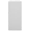 Office Cabinet with Sliding Door Light Grey 90x40x90 cm Steel