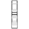 4-Tier Book Cabinet White 80x30x140 cm Chipboard