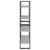 4-Tier Book Cabinet Concrete Grey 80x30x140 cm Chipboard
