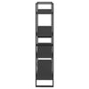 4-Tier Book Cabinet Grey 100x30x140 cm Chipboard