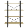 4-Tier Book Cabinet Sonoma Oak 100x30x140 cm Engineered Wood