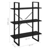 Book Cabinet Black 80x30x105 cm Chipboard