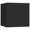 3 Piece TV Cabinet Set Black Chipboard