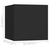 5 Piece TV Cabinet Set Black Chipboard