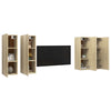 TV Cabinets 4 pcs Sonoma Oak 30.5x30x90 cm Chipboard