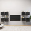 alt="Wall Mounted TV Cabinets 8 pcs High Gloss Black 30.5x30x30 cm""