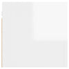 Bedside Cabinet High Gloss White 30.5x30x30 cm Engineered Wood