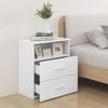 Bed Cabinets 2 pcs White 50x32x60 cm