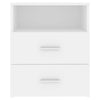 Bed Cabinets 2 pcs White 50x32x60 cm