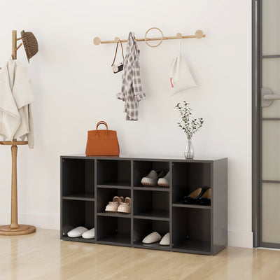 alt="Shoe Bench Grey 103x30x54.5 cm Chipboard"
