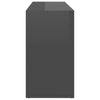 Shoe Bench High Gloss Grey 103x30x54.5 cm Chipboard