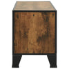 TV Cabinet Rustic Brown 105x36x47 cm Metal and MDF