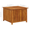 Garden Storage Box 75x75x58 cm Solid Acacia Wood
