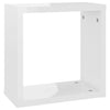 Wall Cube Shelves 6 pcs High Gloss White 30x15x30 cm
