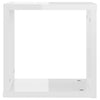 Wall Cube Shelves 6 pcs High Gloss White 30x15x30 cm