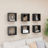 alt="Wall Cube Shelves 6 pcs Grey 26x15x26 cm"