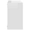 Wall Cube Shelves 6 pcs High Gloss White 26x15x26 cm